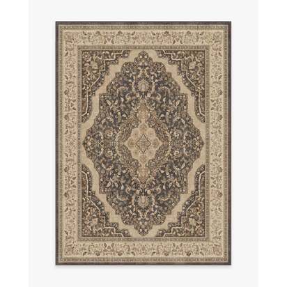 Adeline Dark Wood Flatwoven Rug - 150 x 215 cm - Rug + Pad System