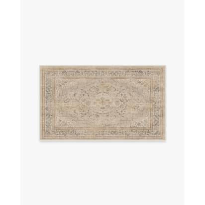 Adeline Ivory Opal Flatwoven Rug - 90 x 150 cm - Rug + Pad System