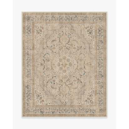 Adeline Ivory Opal Flatwoven Rug - 245 x 305 cm - Rug + Pad System
