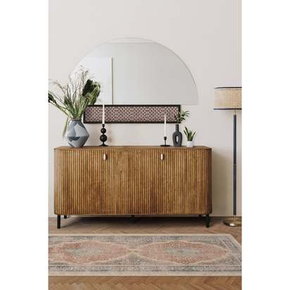 Adeline Antique Red Flatwoven Rug - 75 x 305 cm - Rug + Pad System