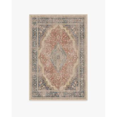 Adeline Antique Red Flatwoven Rug - 120 x 185 cm - Rug + Pad System