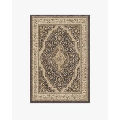 Adeline Dark Wood Flatwoven Rug - 120 x 185 cm - Rug + Pad System