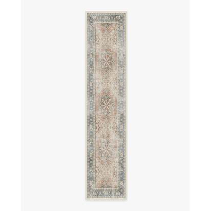 Kamran Coral Flatwoven Rug - 75 x 365 cm - Rug + Pad System