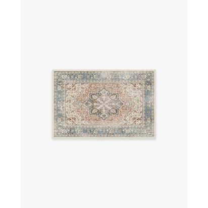 Kamran Coral Flatwoven Rug - 60 x 90 cm - Rug + Pad System