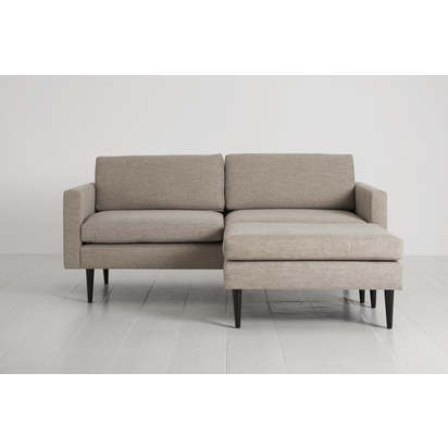 Model 01 2-Seater Sofa with Ottoman Pumice from Swyft