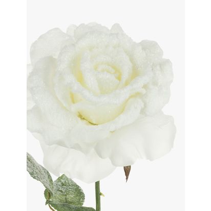 Floralsilk Artificial Snowstorm Georgia Rose, White White | H66 x W14 x D14cm