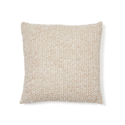 Sunira cushion cover in cotton and natural jute, 45 x 45 cm