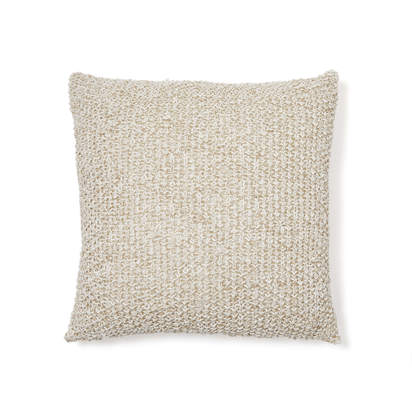 Sunira cushion cover in cotton and natural jute, 45 x 45 cm