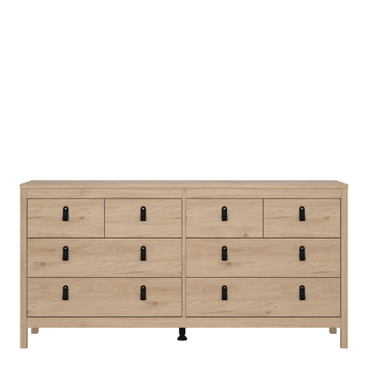Riverton Double Dresser 4+4 Drawers in Jackson Hickory Oak