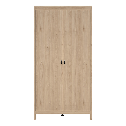 Riverton Wardrobe with 2 Doors in Jackson Hickory Oak