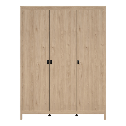 Riverton Wardrobe with 3 Doors in Jackson Hickory Oak