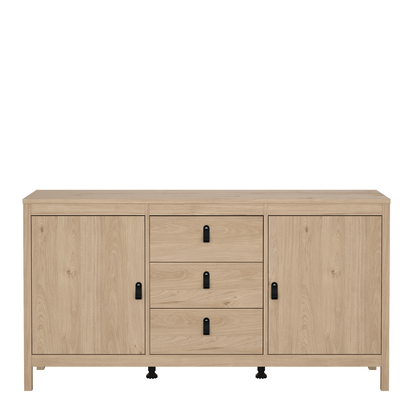 Riverton Sideboard 2 Doors + 3 Drawers in Jackson Hickory Oak