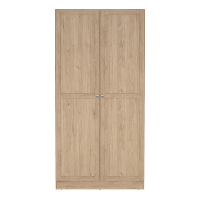 Langford Wardrobe with 2 Frame Doors in Jackson Hickory