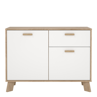 Hudson 2 Sideboard 2 Doors + 1 Drawer in Jackson Hickory and White