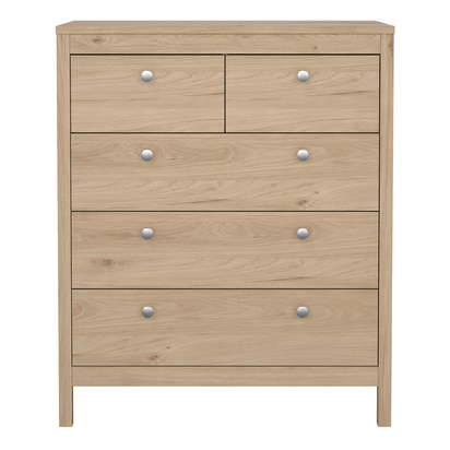 Huxham Chest 3+2 Drawers in Jackson Hickory Oak
