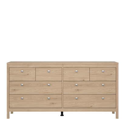 Huxham Double Dresser 4+4 Drawers in Jackson Hickory Oak