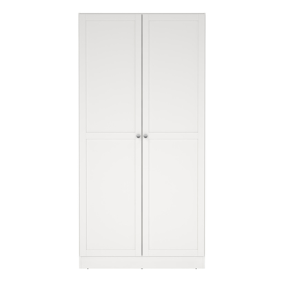 Langford Wardrobe with 2 Frame Doors in White