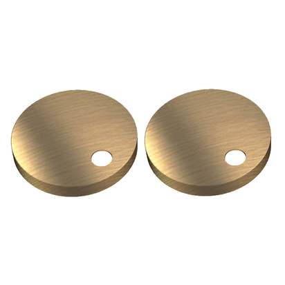 Drench 60mm Toilet Seat Hinge Cover Caps - Brushed Brass