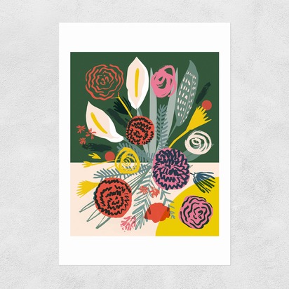 Flowers 2 50x70cm Unframed 