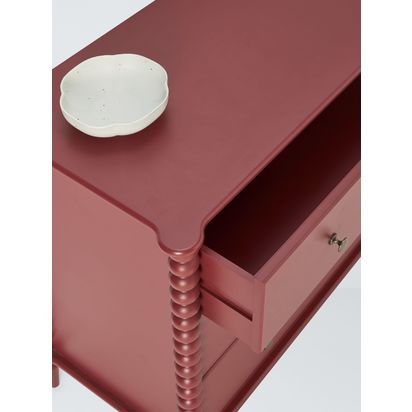 John Lewis Bobbin 3 Drawer Chest Red | H85 x W103.4 x D48.7cm