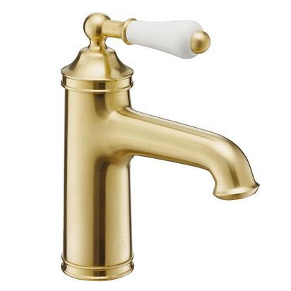 Butler & Rose Caledonia Lever Basin Mixer Tap with Click Clack Waste - Brushed Brass
