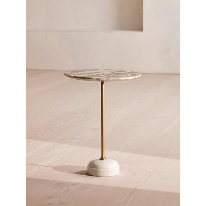 Fleet Side Table, Medium, Kapri Marble