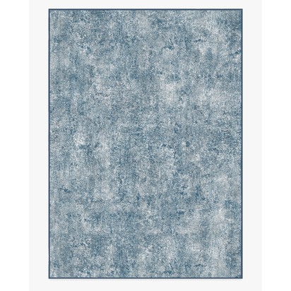 Serenata Slate Blue Flatwoven Rug - 305 x 425 cm - Rug + Pad System