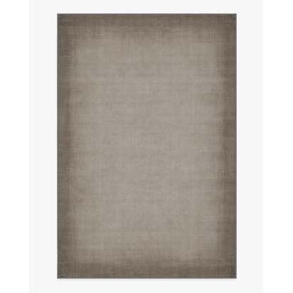 Aura Ombre Solid Ash Grey Flatwoven Rug - 200 x 290 cm - Rug + Pad System