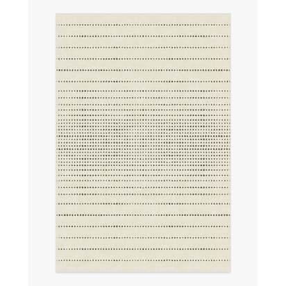 Array Black & Ivory Flatwoven Rug - 200 x 290 cm - Rug + Pad System