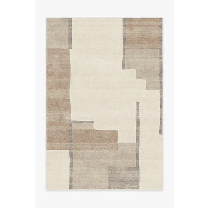 Haylan Ivory & Copper Flatwoven Rug - 200 x 290 cm - Rug + Pad System
