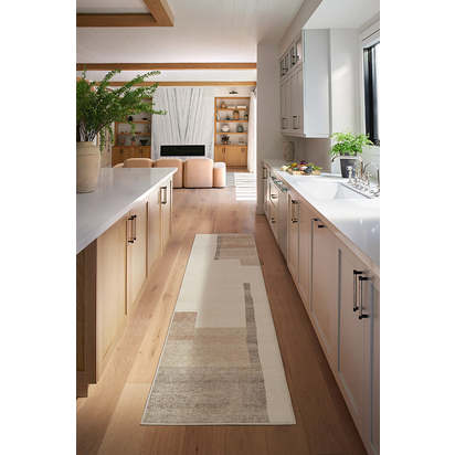 Haylan Ivory & Copper Flatwoven Rug - 200 x 290 cm - Rug + Pad System