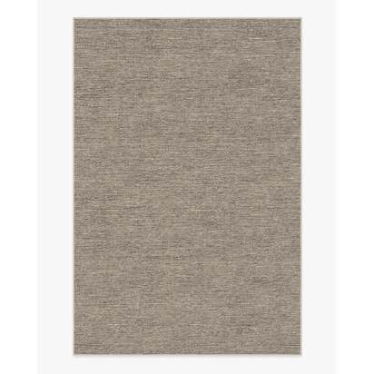 Melange Solid Natural Stone Flatwoven Rug - 200 x 290 cm - Rug + Pad System