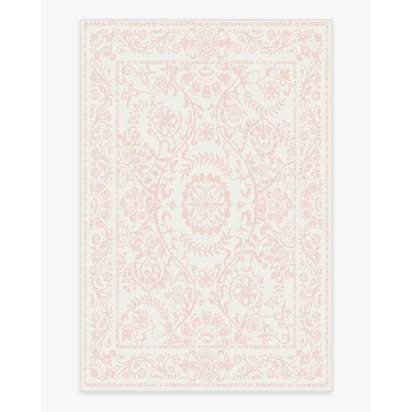 Delphina Powder Pink Flatwoven Rug - 200 x 290 cm - Rug + Pad System