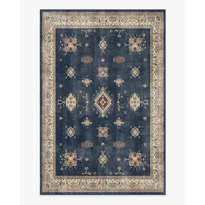 Verena Sapphire Flatwoven Rug - 200 x 290 cm - Rug + Pad System