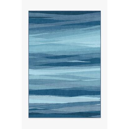 Meridian Blue Flatwoven Rug - 200 x 290 cm - Rug + Pad System