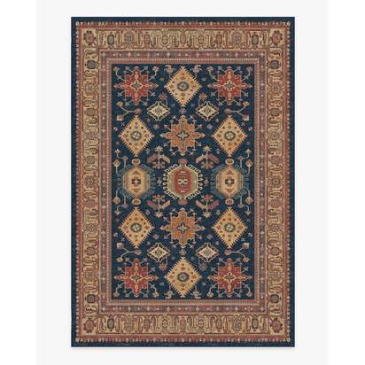 Cambria Sapphire Flatwoven Rug - 200 x 290 cm - Rug + Pad System