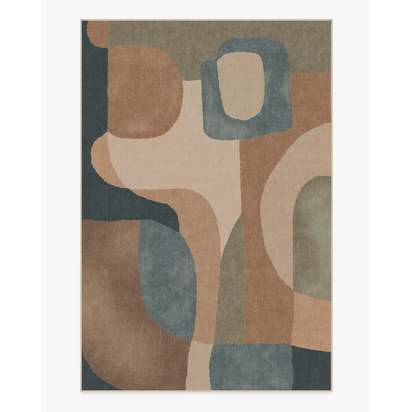 Sonia Sand & Ocean Flatwoven Rug by Justina Blakeney - 200 x 290 cm - Rug + Pad System