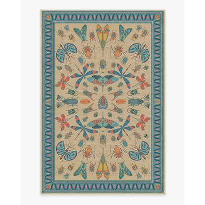 Flutterby Multicolor Flatwoven Rug by Iris Apfel - 200 x 290 cm - Rug + Pad System