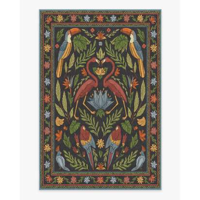 Birds Of A Feather Flatwoven Rug by Iris Apfel - 200 x 290 cm - Rug + Pad System