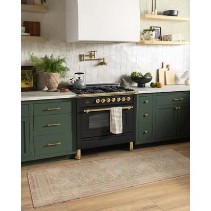 Simply Severn Soft Pink Flatwoven Rug by Morris & Co. - 200 x 290 cm - Rug + Pad System