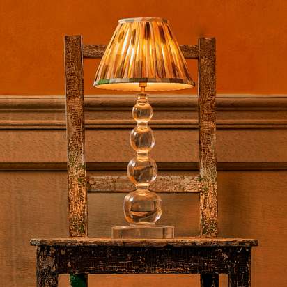 Smaller Aurora rechargeable table lamp in clear