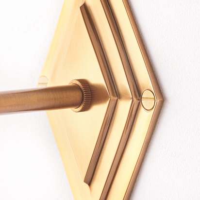 Paragon wall fitting in antiqued brass