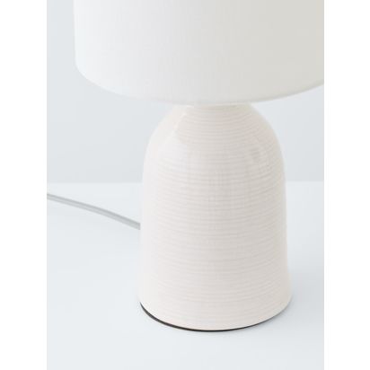Laura Ashley Penny Ceramic Table Lamps, Set of 2, Cream Cream