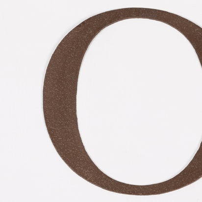6" Rustic Iron Letter - O