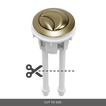 Drench Cistern Flush Button 38mm - Brushed Brass