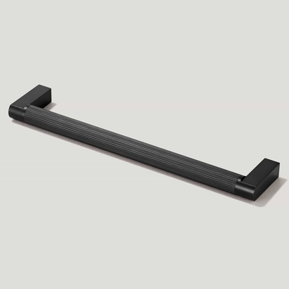 BECKER Grooved D-Bar Handle - Black - 230mm (220mm CC) / Handle Only