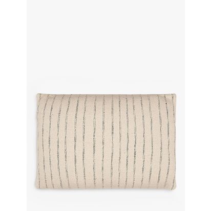 Nkuku Maidaan Rectangular Cushion Cover White Off White | H40 x W60 x D1cm