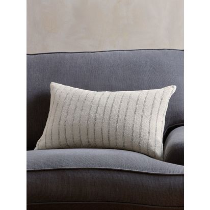 Nkuku Maidaan Rectangular Cushion Cover White Off White | H40 x W60 x D1cm