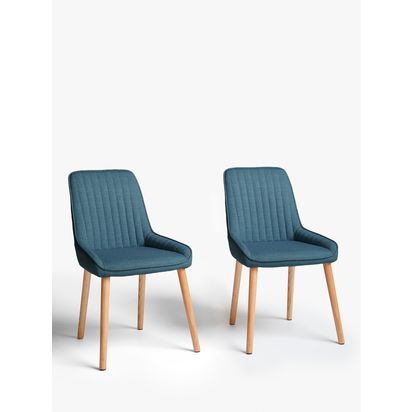 John Lewis Toronto Side Dining Chairs, Set of 2 Natural | H85 W50 D58 cm