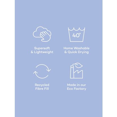 Night Lark Seersucker Coverless Duvet & Pillowcase Set, 10.5 Tog, Polar White Polar White | Single, 135 x 200cm